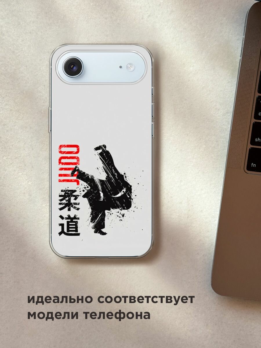 Силиконовый чехол на Apple iPhone Air / Айфон Айр с принтом "Дзюдо" — фото 1