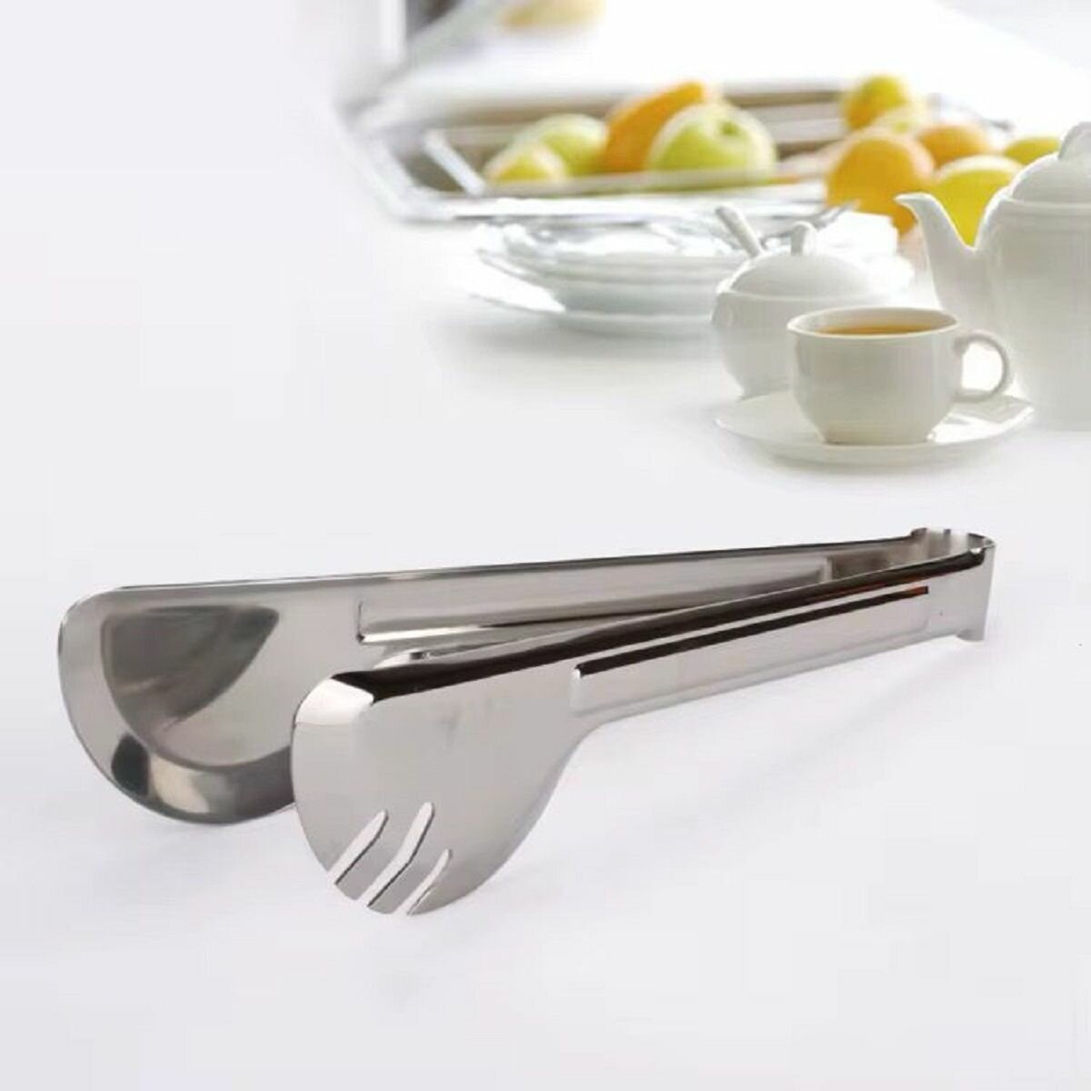 Щипцы кухонные металлические для еды