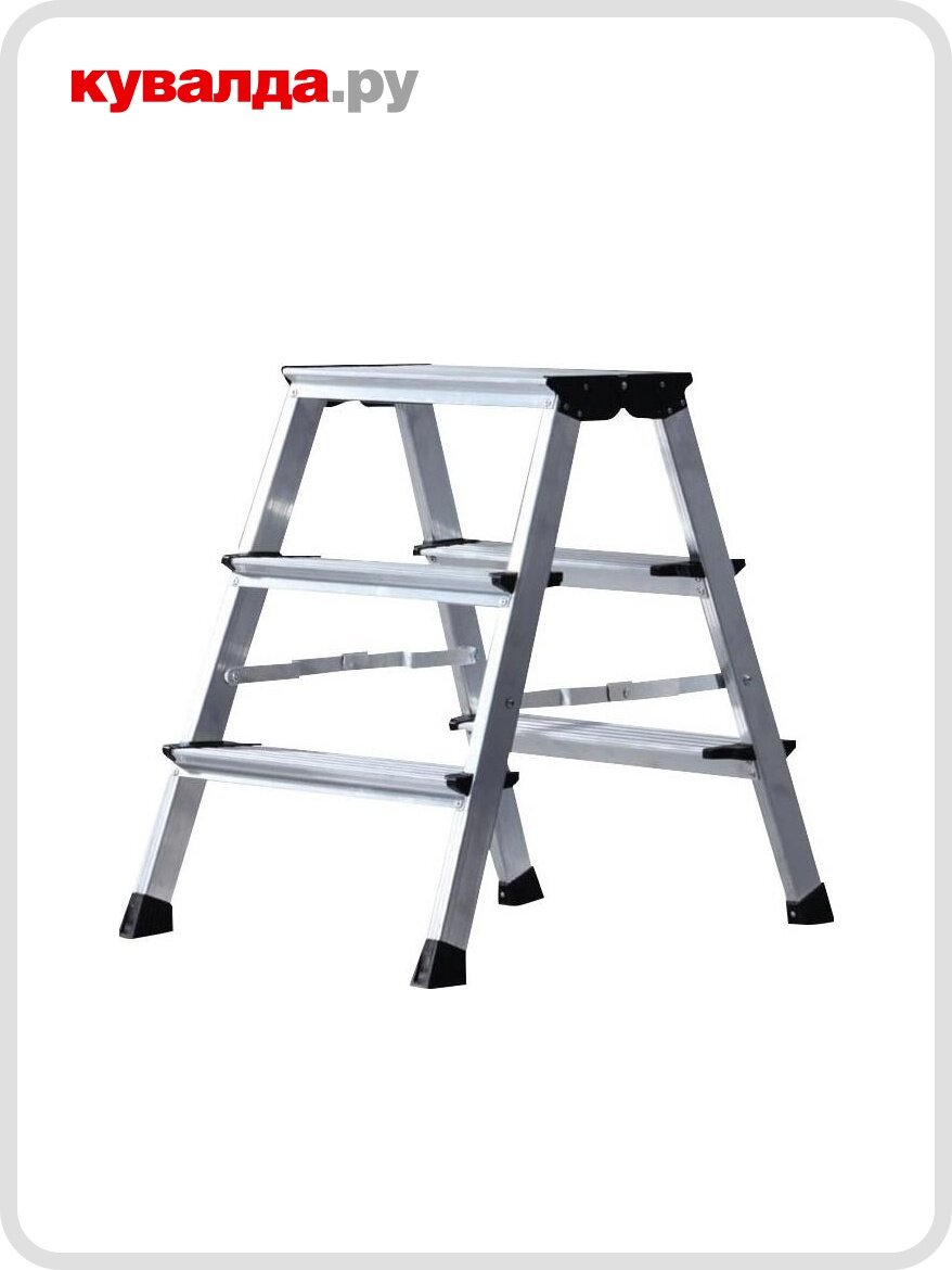 Складная подставка KRAUSE TREPPO 2x3 двухсторонняя широкие ступени