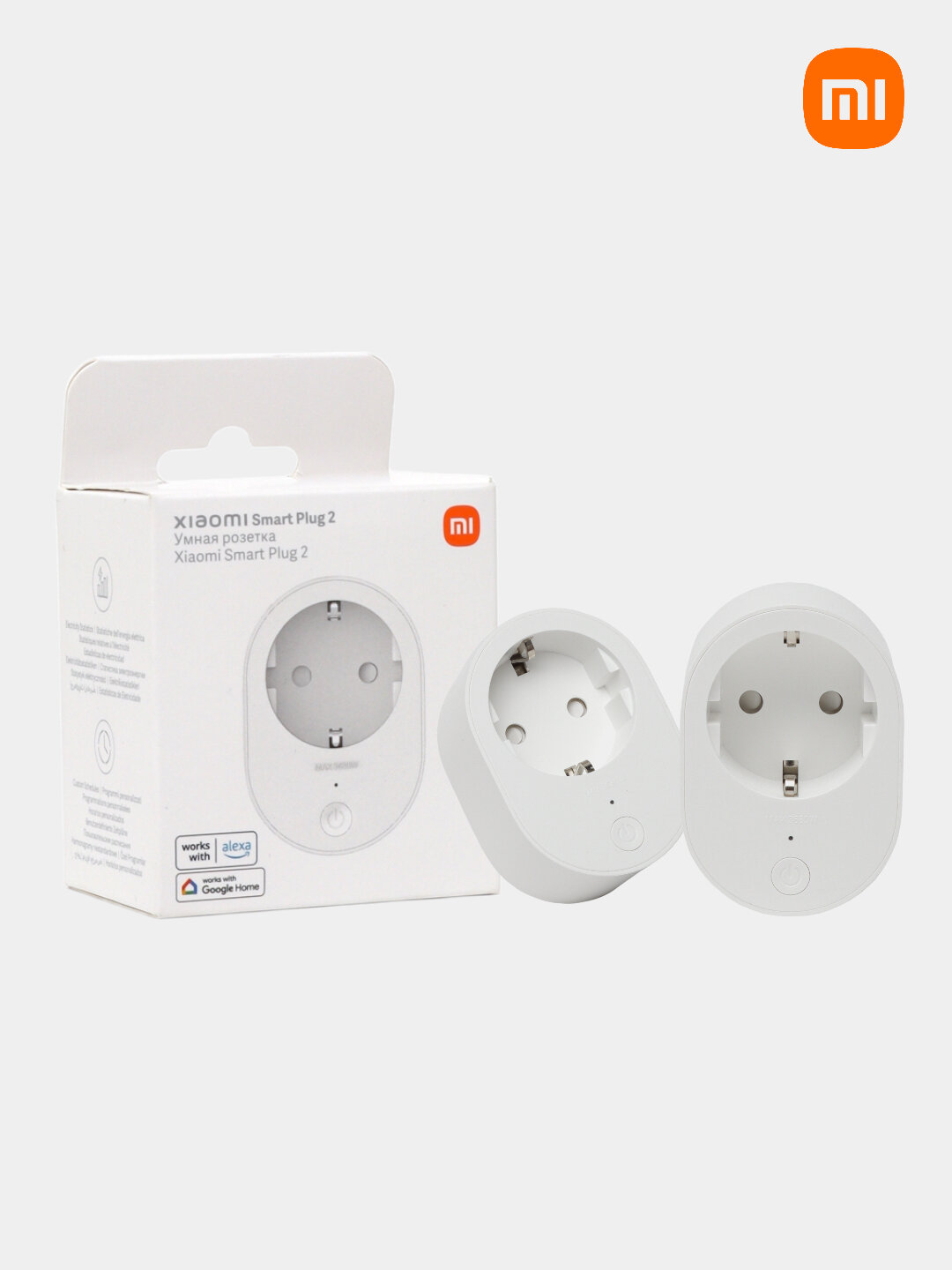 Умная розетка Xiaomi Smart Plug 2 Wi-Fi с управлением через смартфон, глобальная версия