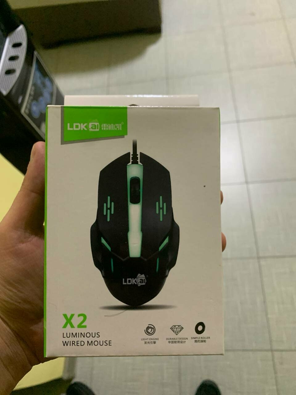 Проводная мышь LDK X2, с оптическим лазерным сенсором, micro USB