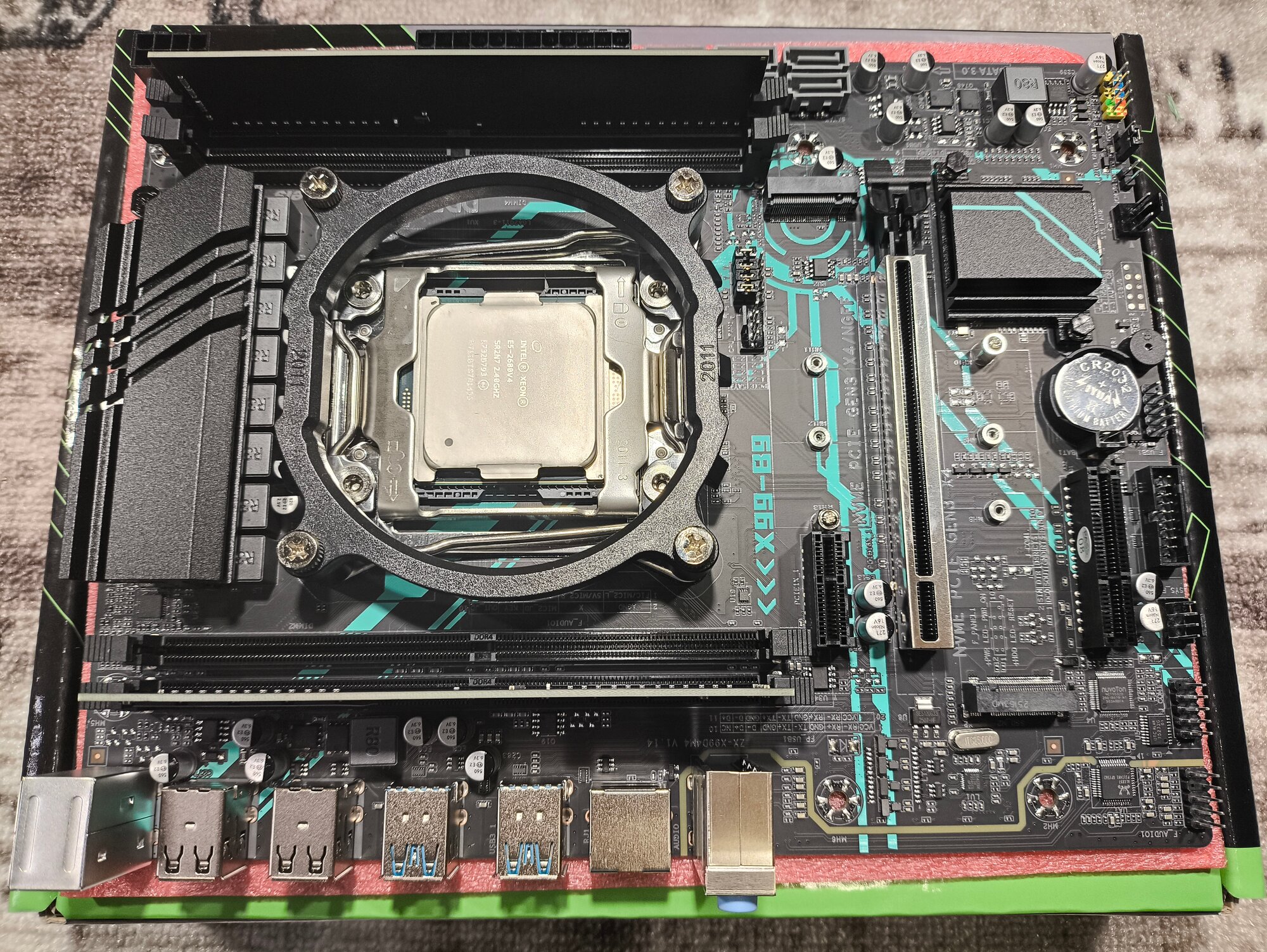 Комплект: Xeon E5-2680v.4 +DDR4 16GB 3200Mhz Desktop (2x8GB) +X99 LGA2011