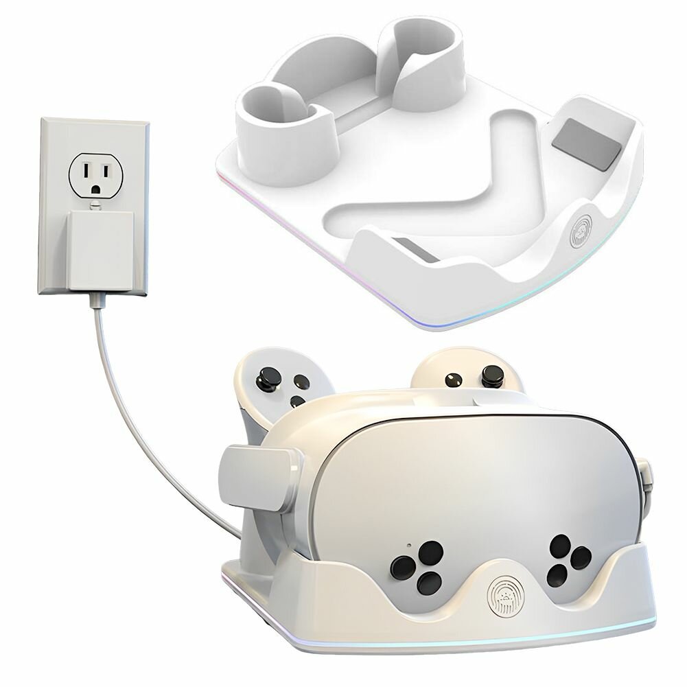 Зарядная док-станция для Meta Quest 3 S VR с подсветкой RGB
