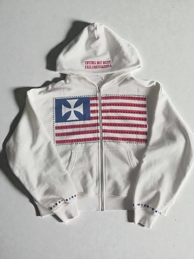 Водолазка  Молодежная стильная зип худи в стили y2k