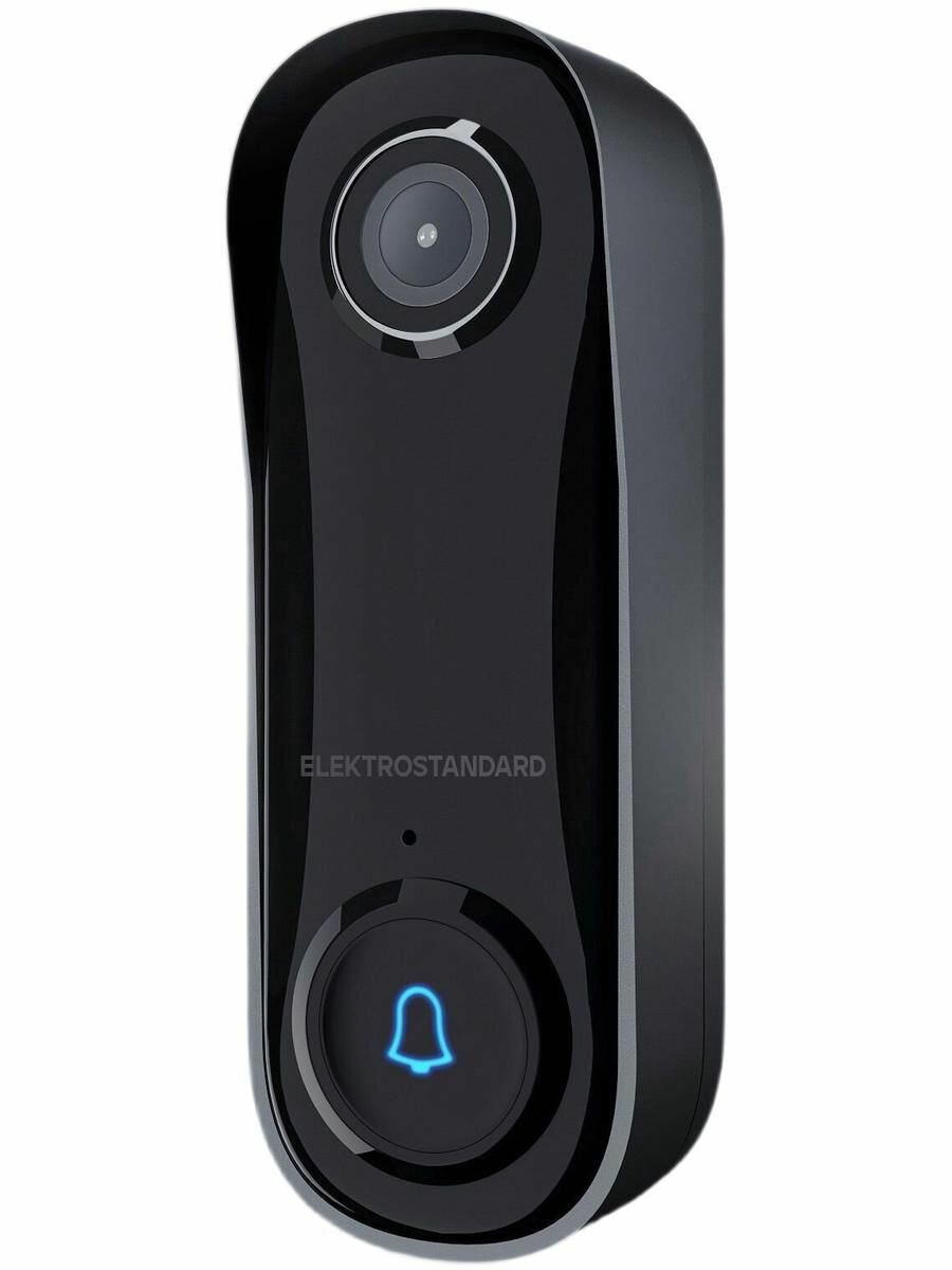 Умный видеозвонок Elektrostandard 76106/00, беспроводной, датчик движения, чёрный