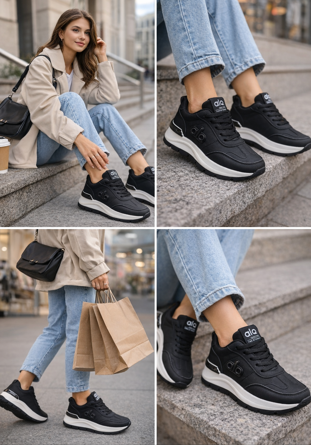 Кроссовки , размер 37,  черный, ///белый/серый — фото 1