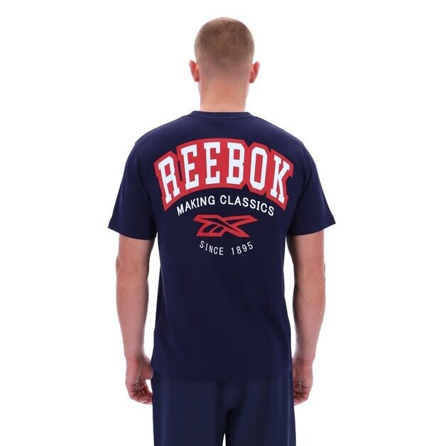 Футболка Reebok, размер L INT, синий — фото 1