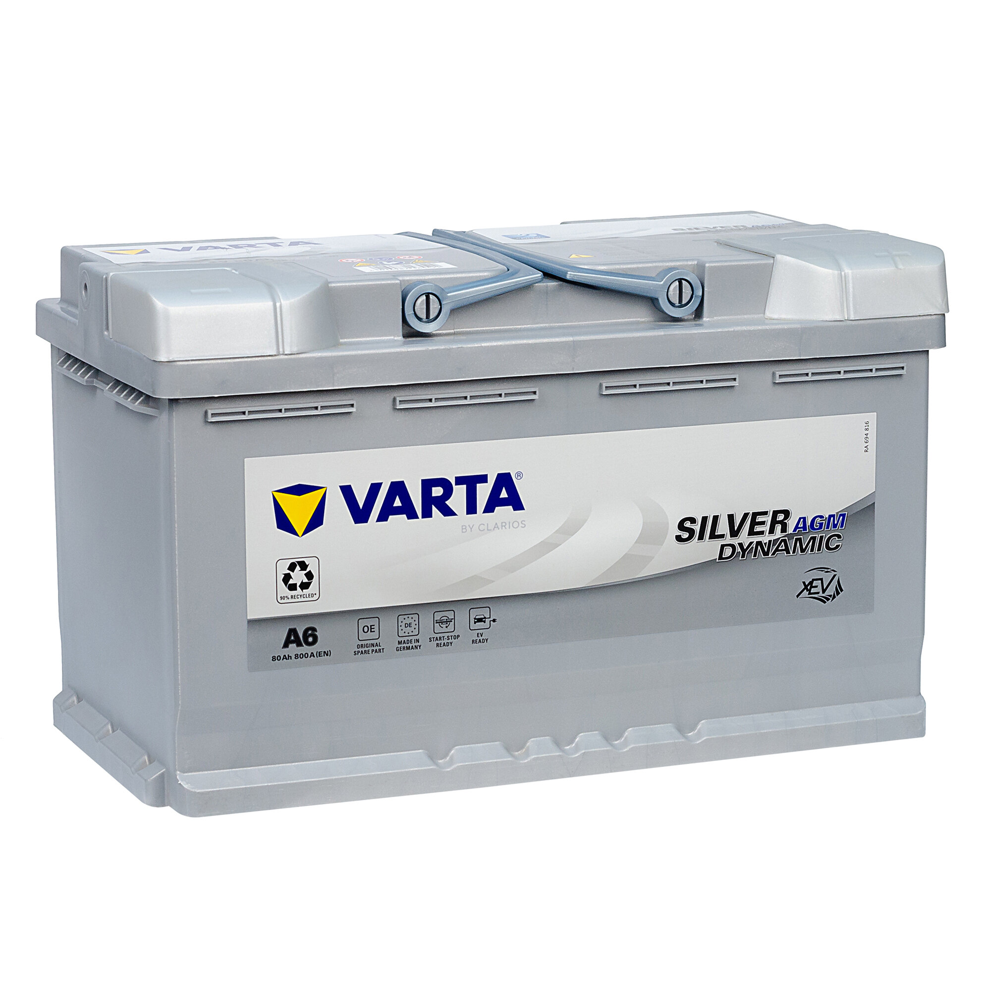 Аккумуляторная батарея VARTA AGM 80Ah 800A start-stop A6 580 901 080