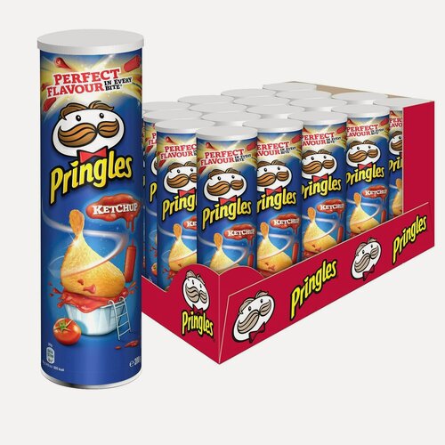 Изображение товара Чипсы Pringles (Принглс) Ketchup, Принглс со вкусом кетчупа, 19 шт по 165 г