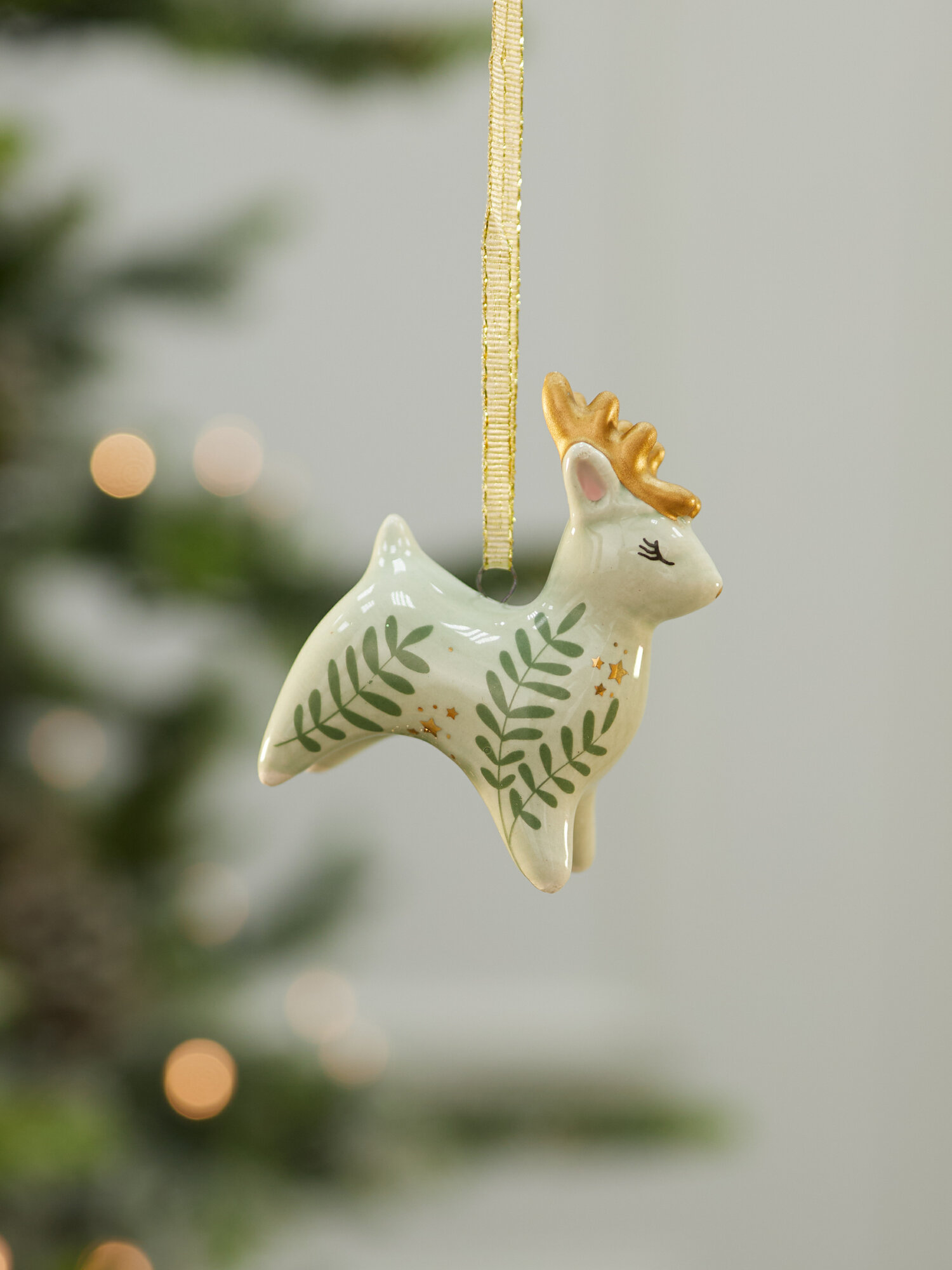 Елочные игрушки Лавка Чудес "Оленёнок", фарфор, высота 5,6 см — фото 1