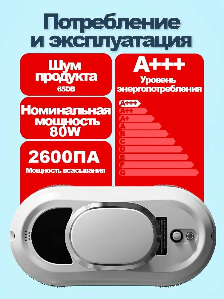 Картинки Kazanqi Bazar Робот для мойки окон JQ-1, белый, перламутровый