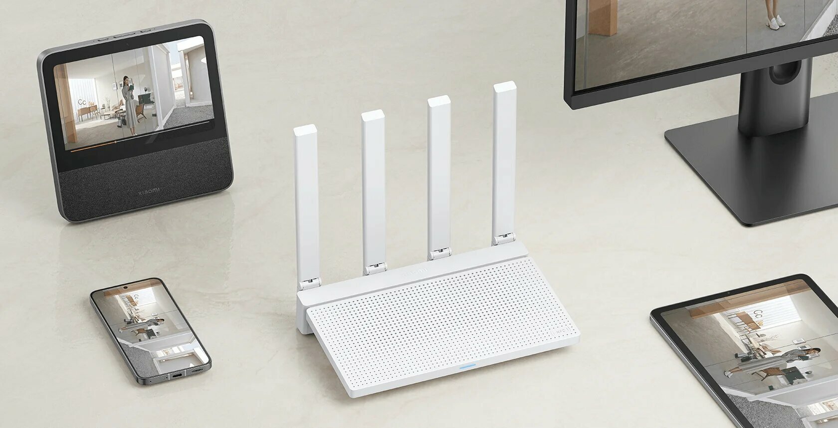 Роутер Xiaomi Router AX3000, Wi-Fi, 3000Mbps, 4 антенны, белый