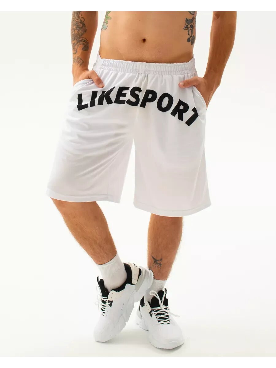 Бермуды LIKESPORT 2024, размер M, белый