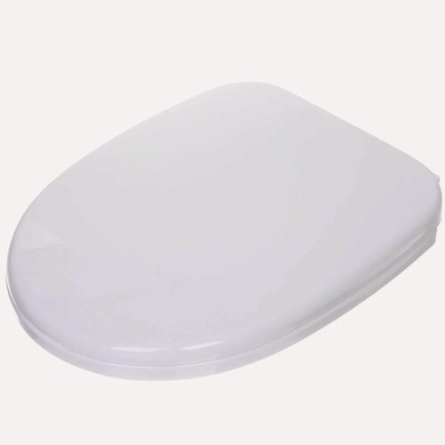 Изображение товара Сиденье для унитаза 33,5х43см, пластик, белое, универсальное крепление