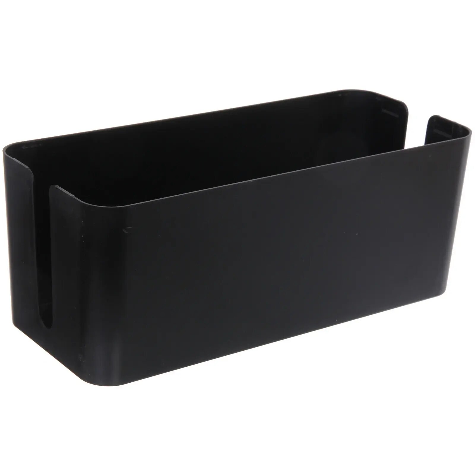 Органайзер для проводов «домания», черный, с бамбуковой крышкой, 32х13х13,5см