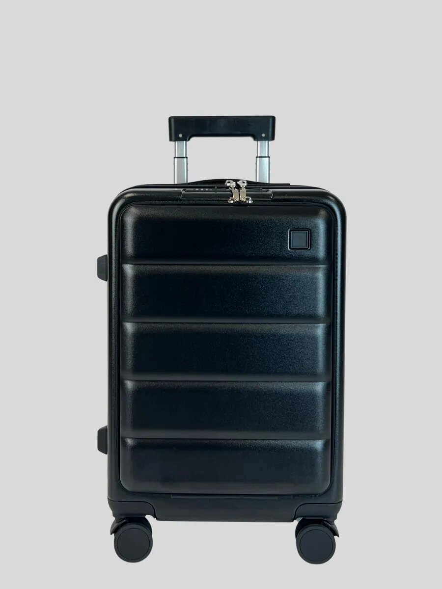 Чемодан , 36 л, размер S, черный — фото 1