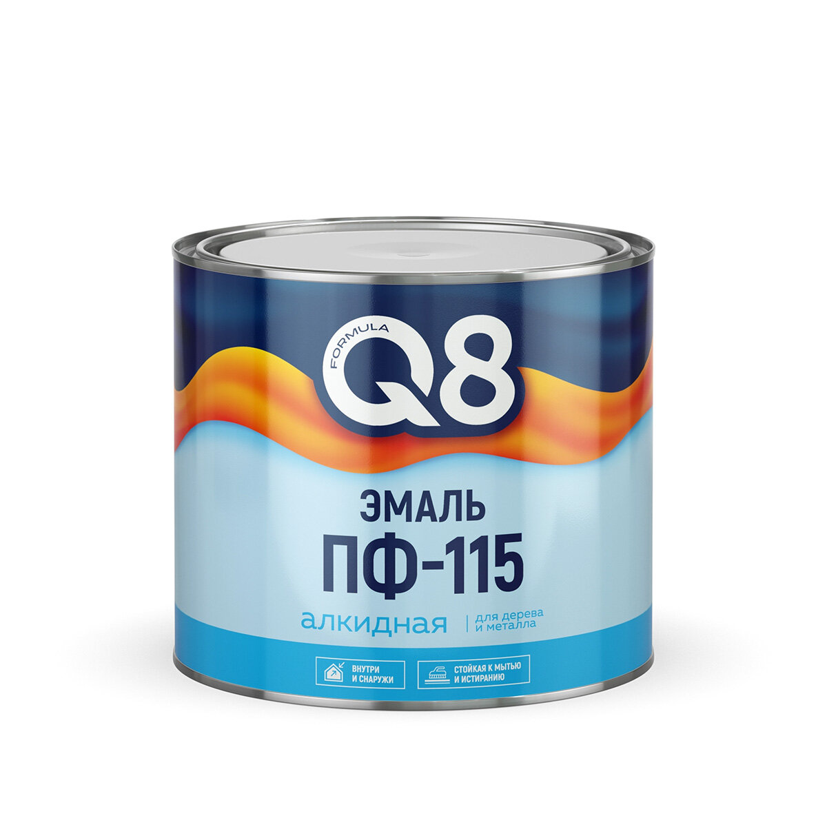 Эмаль ПФ-115 алкидная Formula Q8, глянцевая, 1,8 кг, морская волна