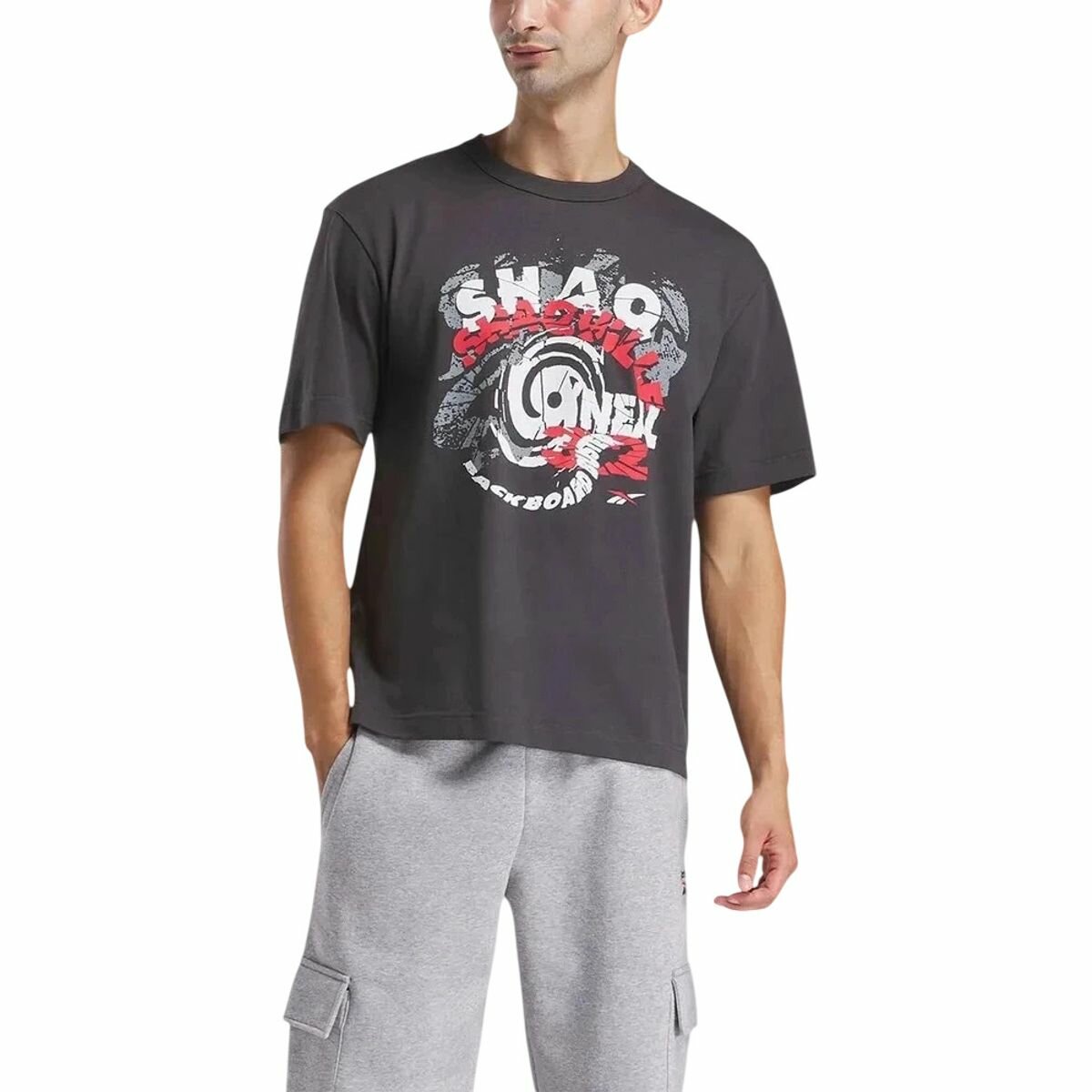 Футболка Reebok Gs Hs Shaq Spiral Tee, размер L, черный