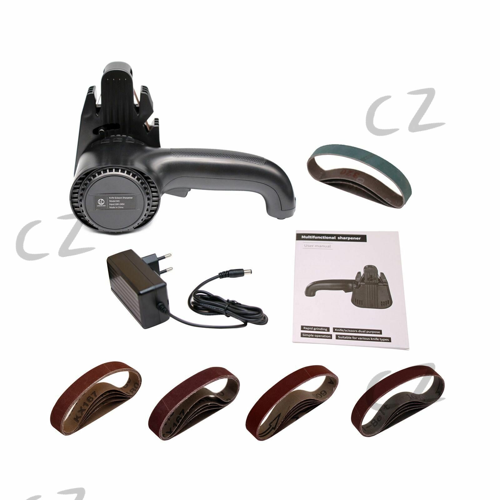 LIHUACHEN M3 electric knife sharpener ножеточка электрические профессиональная, для заточки ножей и инструментов С 4 ремнями