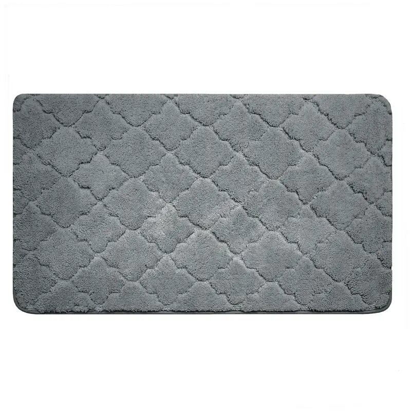 Коврик для ванной Bath Plus Лана 70x120 см цвет графитовый