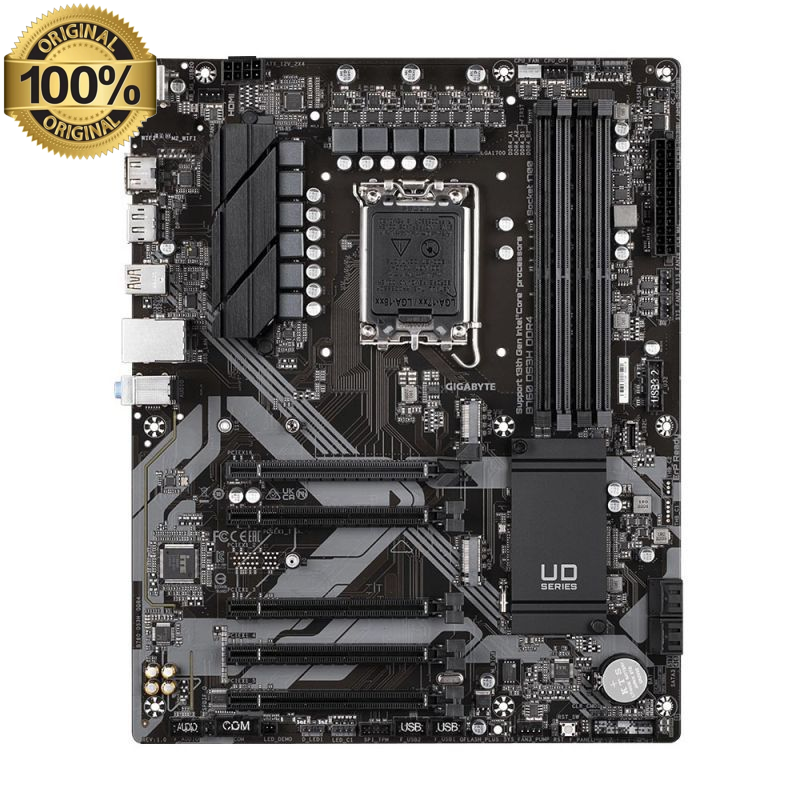 Материнская плата Gigabyte B760 DS3H DDR4, Socket1700, Intel B760, 4xDDR4, 2PCI-Ex16, 4SATA3, 7.1-ch, GLAN, 3 USB 3.2, 2 USB Type-C, HDMI, DP, ATX, Retail