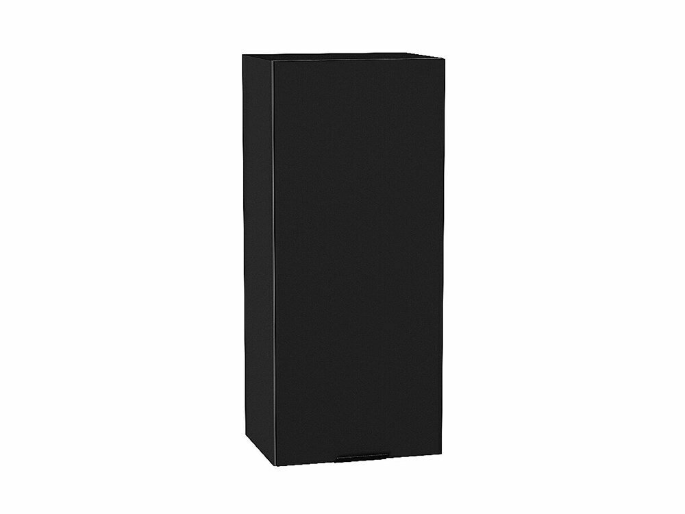 VVT Шкаф верхний с 1-ой дверцей Евро Graphite, Антрацит, 920, 400 В*Ш*Г 920*400*318, фасад МДФ Антрацит, корпус Graphite Антрацит