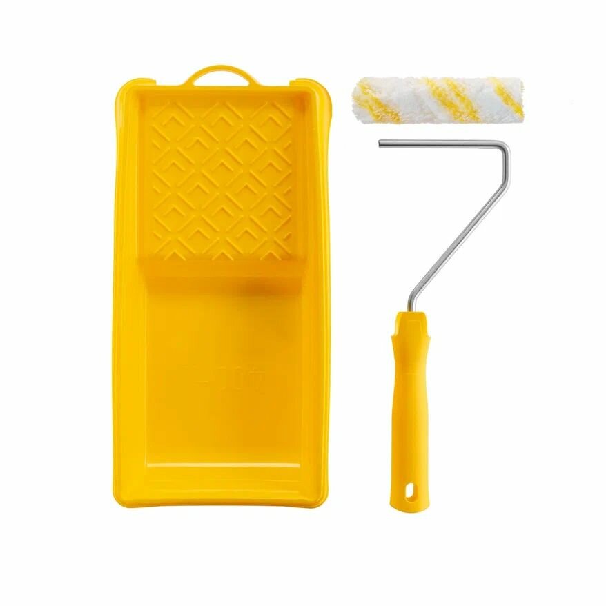 Набор для эмалей: валик 110 мм, полиамид; ванночка 400 мл, акор Мастер — фото 1