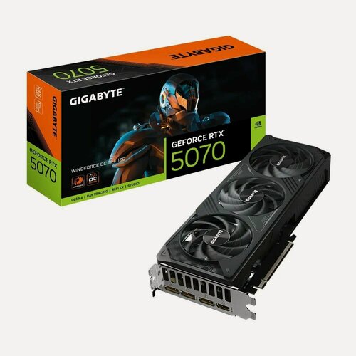 Изображение товара Видеокарта GIGABYTE GeForce RTX 5070 WindForce OC SFF 12Gb (GV-N5070WF3OC-12GD)