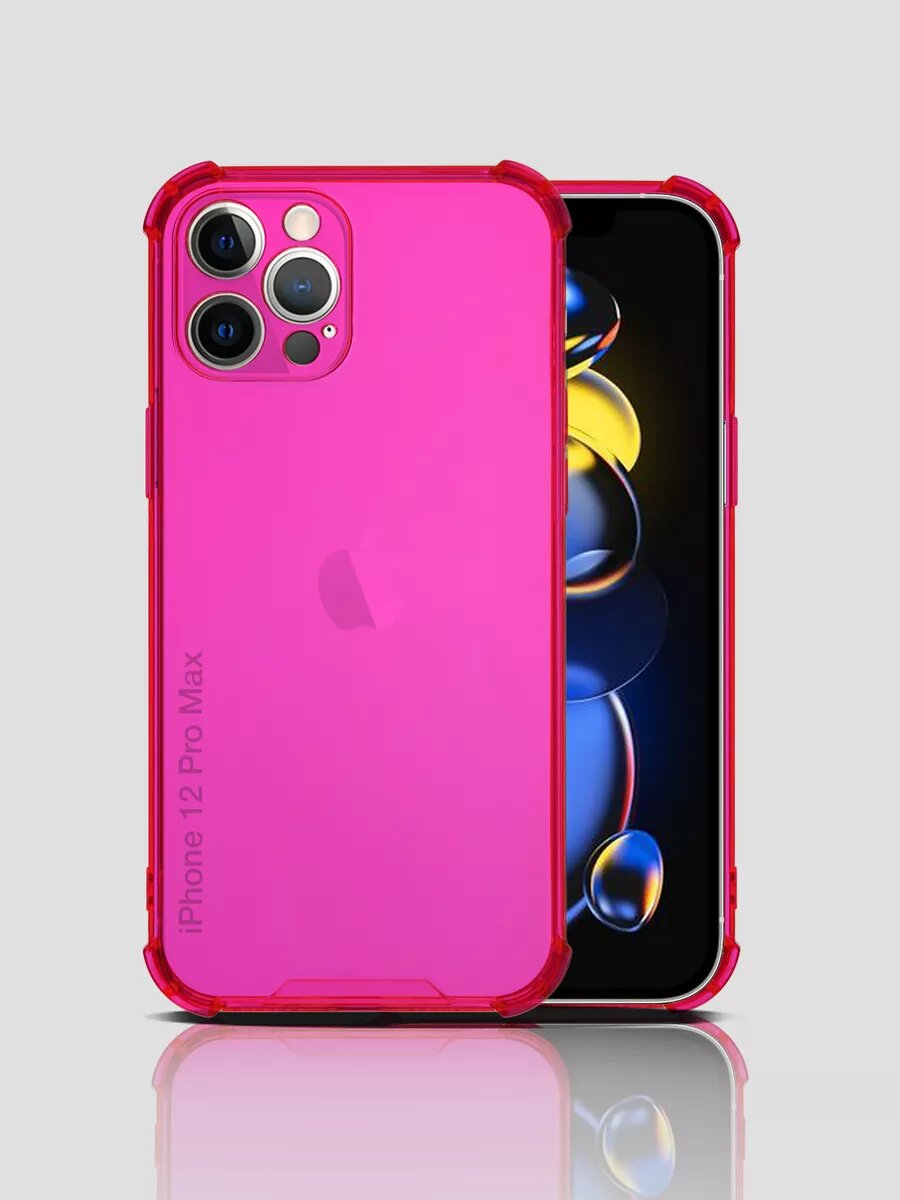 Чехол на iPhone 12 Pro Max прозрачный противоударный