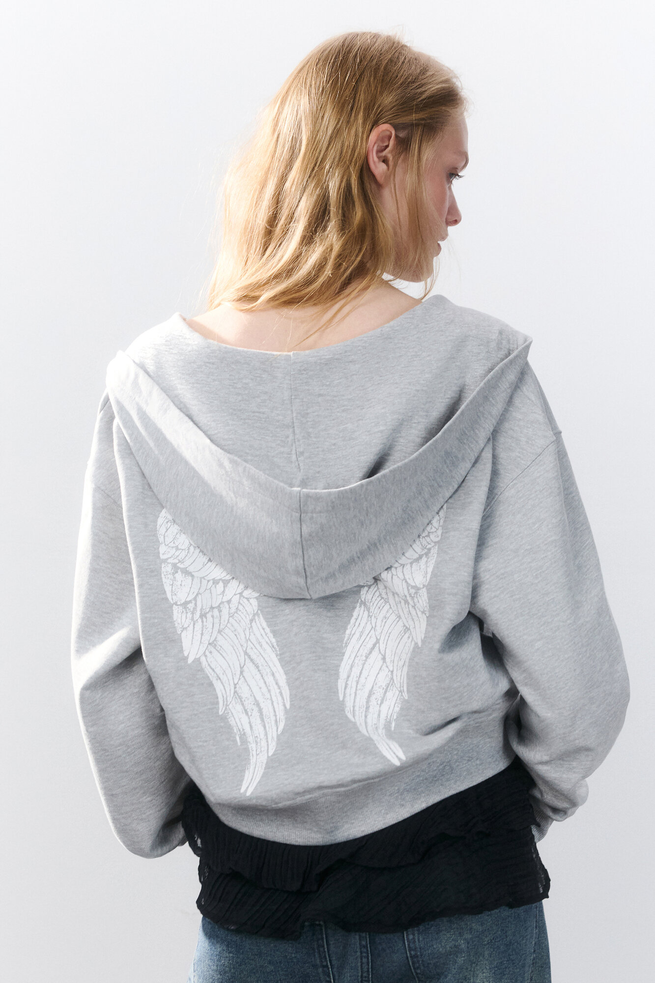 Толстовка Befree Young Casual, размер L/XL, , серый меланж