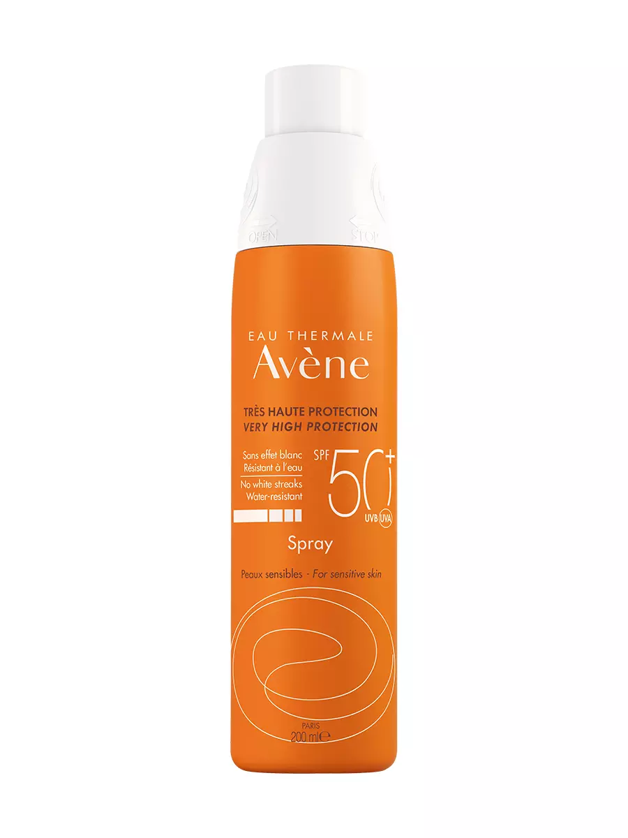 Спрей Avene Sun Care Spray SРF 50, Невидимый солнцезащитный для чувствительной кожи, 200 мл