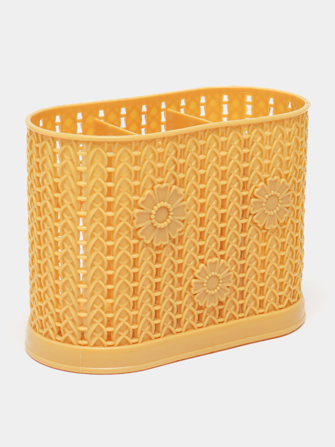 Органайзер для кухонных принадлежностей, пластмассовый, трёх секционный