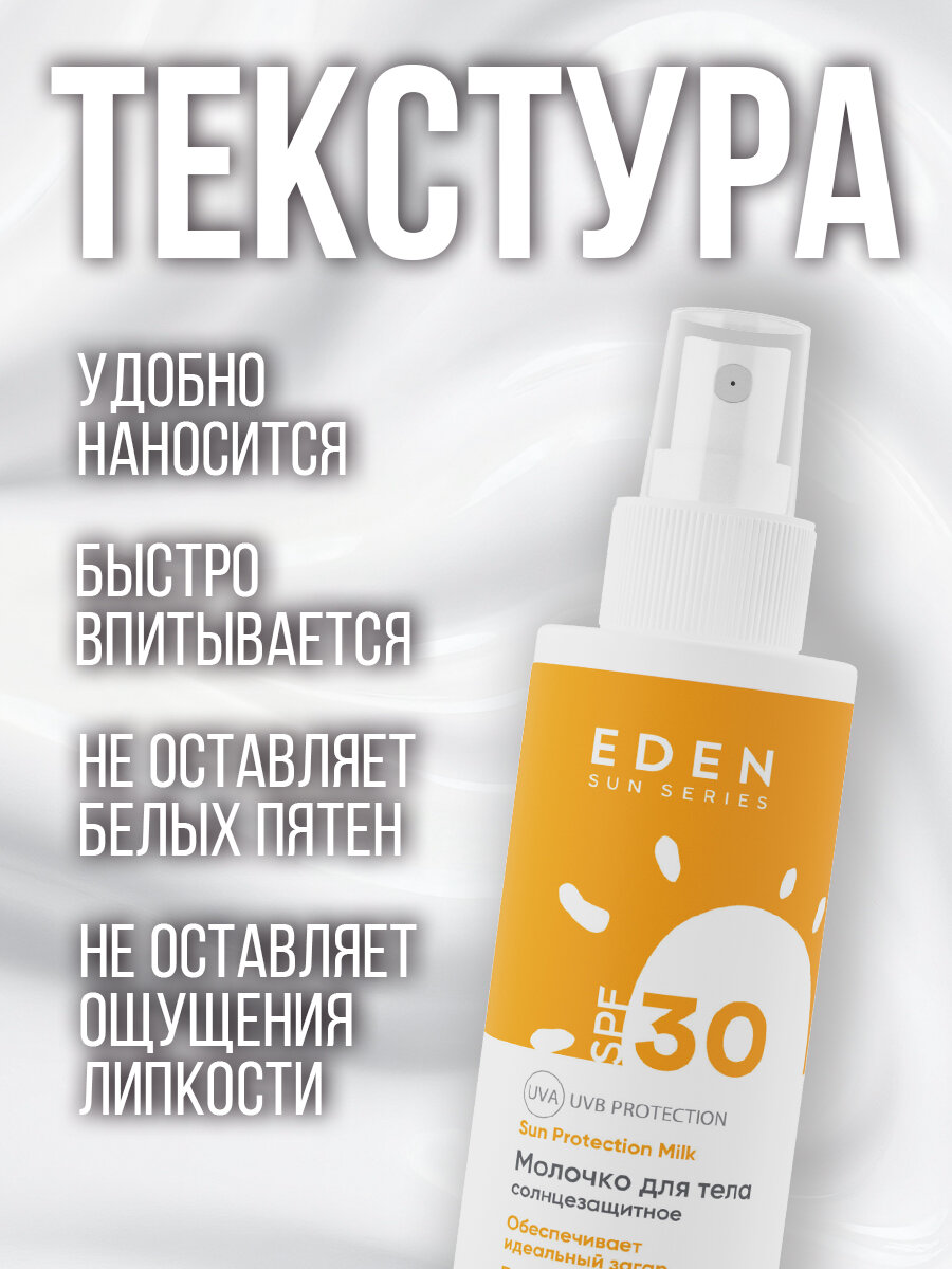 Молочко Солнцезащитное Солнцезащитное молочко SPF 30 EDEN Sun Series 150 мл