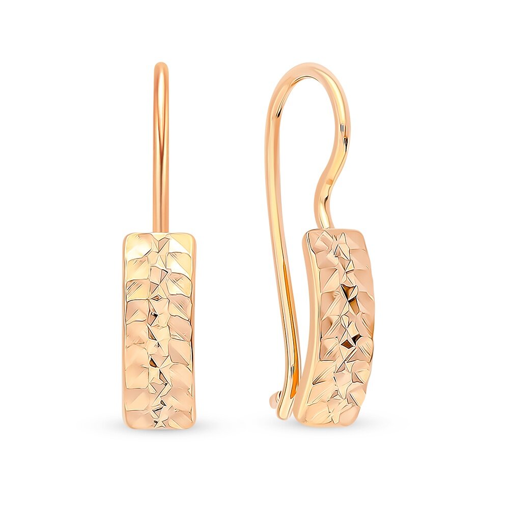 Серьги 585GOLD, красное золото, 585 проба