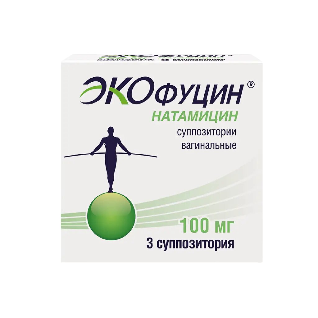Экофуцин суппозитории вагинальные 100 мг 3 шт