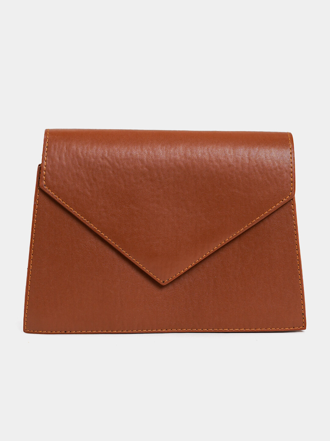 Сумка  Envelope Classic, фактура гладкая, коричневый
