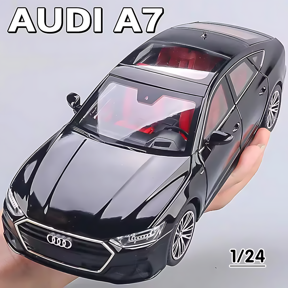 Модель Audi A7, коллекционная, металл, свет, звук, масштаб 1:24