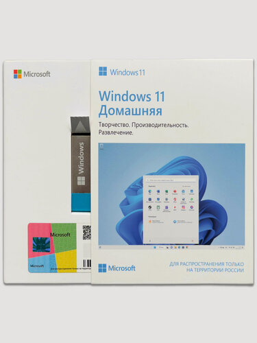 Изображение товара Microsoft Windows 11 Home, для 1 ПК, Box Slider с USB-носителем