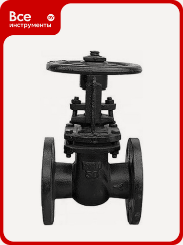 Изображение товара Задвижка Ci чугун 30ч6бр Ду80 Ру10 3333, клиновая задвижка с штурвальной регулировкой, поддерживает высокие температуры