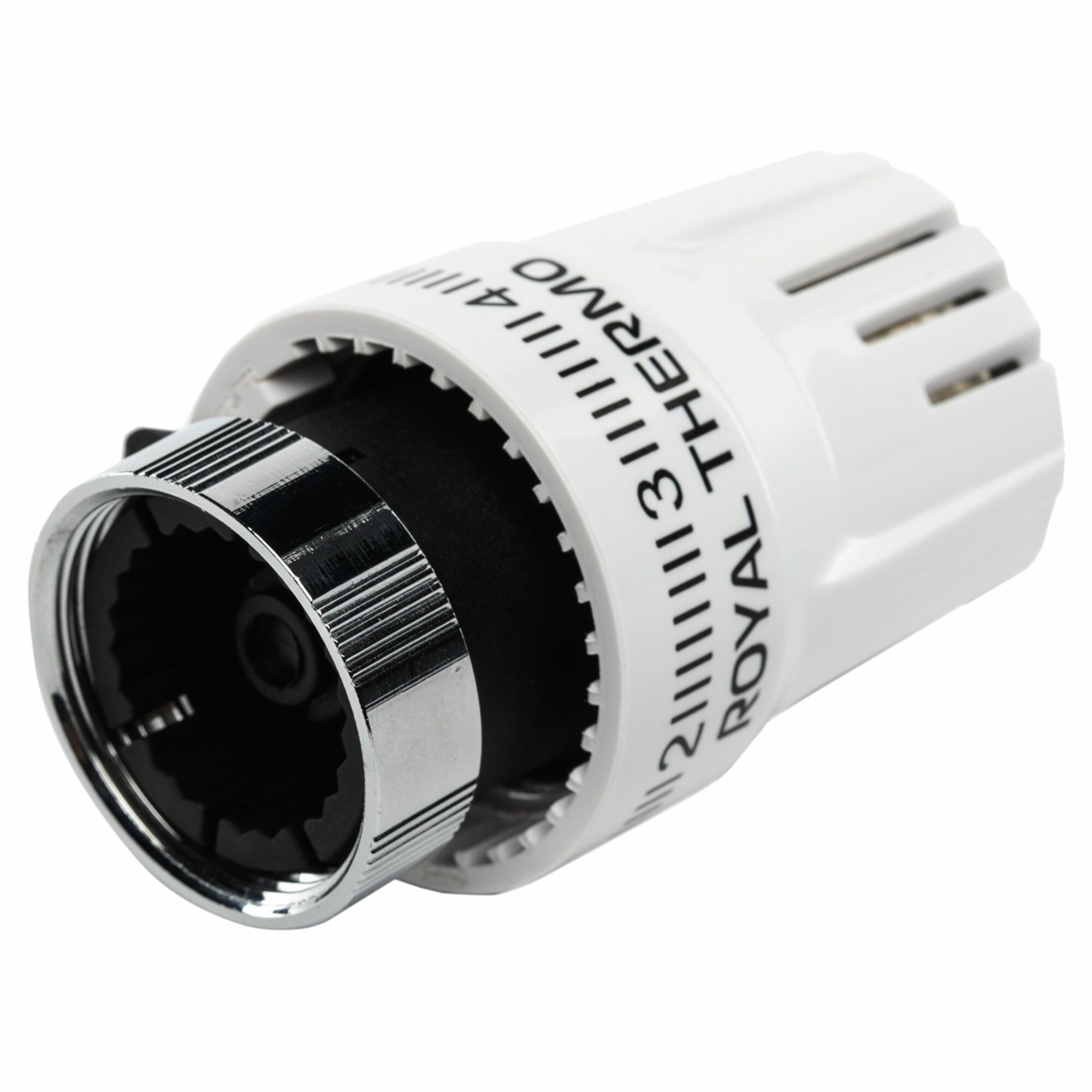 Термоголовка жидкостная Royal Thermo BASIC М30х1,5 (белый) для регулирования температуры в системах отопления — фото 1