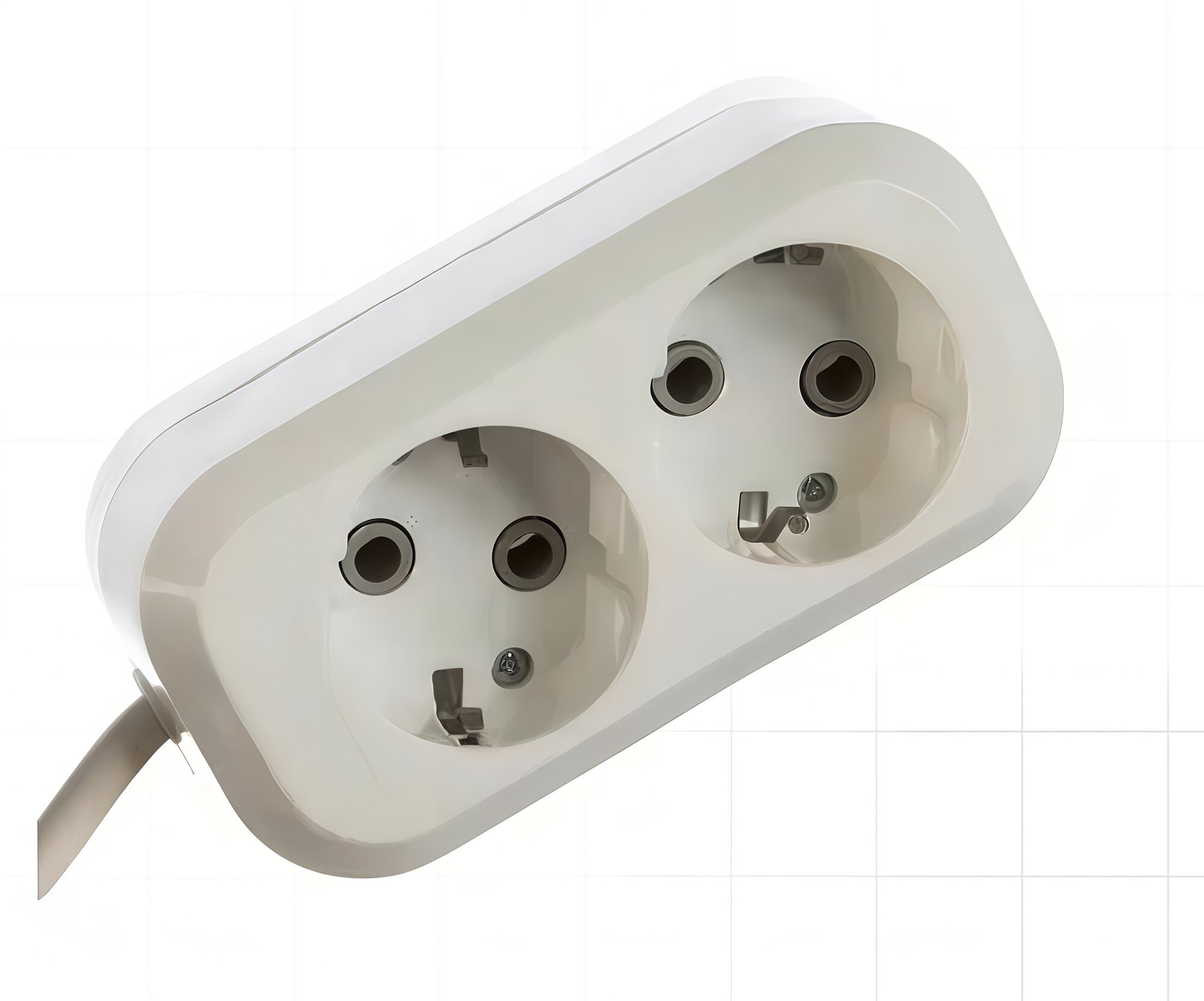 Удлинитель 2 гнезда 3 м 16А/35 кВт с заземлением ПВС 3х10 (SBE-16-2-03-Z)