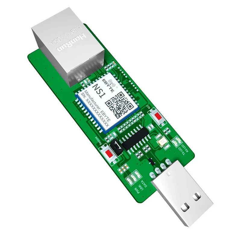 CDEBYTE NS1 ModBus Шлюз TCP-RTU Последовательный порт Ethernet SMD Модуль UART Прозрачная передача DNS MQTT IoT NS1-TB Тестовая плата, NS1-TB