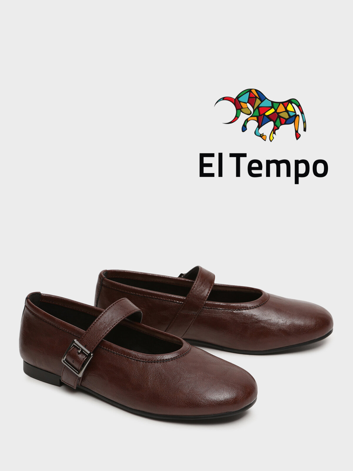 Туфли El Tempo, размер 40, коричневый