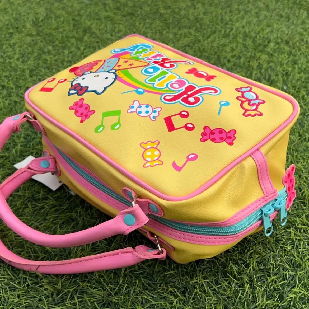 Сумка Sanrio Hello Kitty, конфетная, желтая, женская, летняя