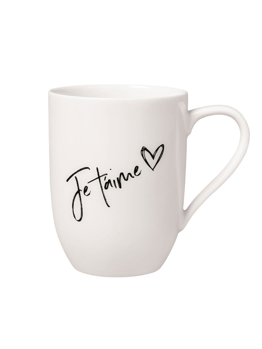 Кружка для чая и кофе 340 мл, Je t'aime/Я люблю тебя, Statement, Villeroy & Boch, Премиум-Фарфор — фото 1