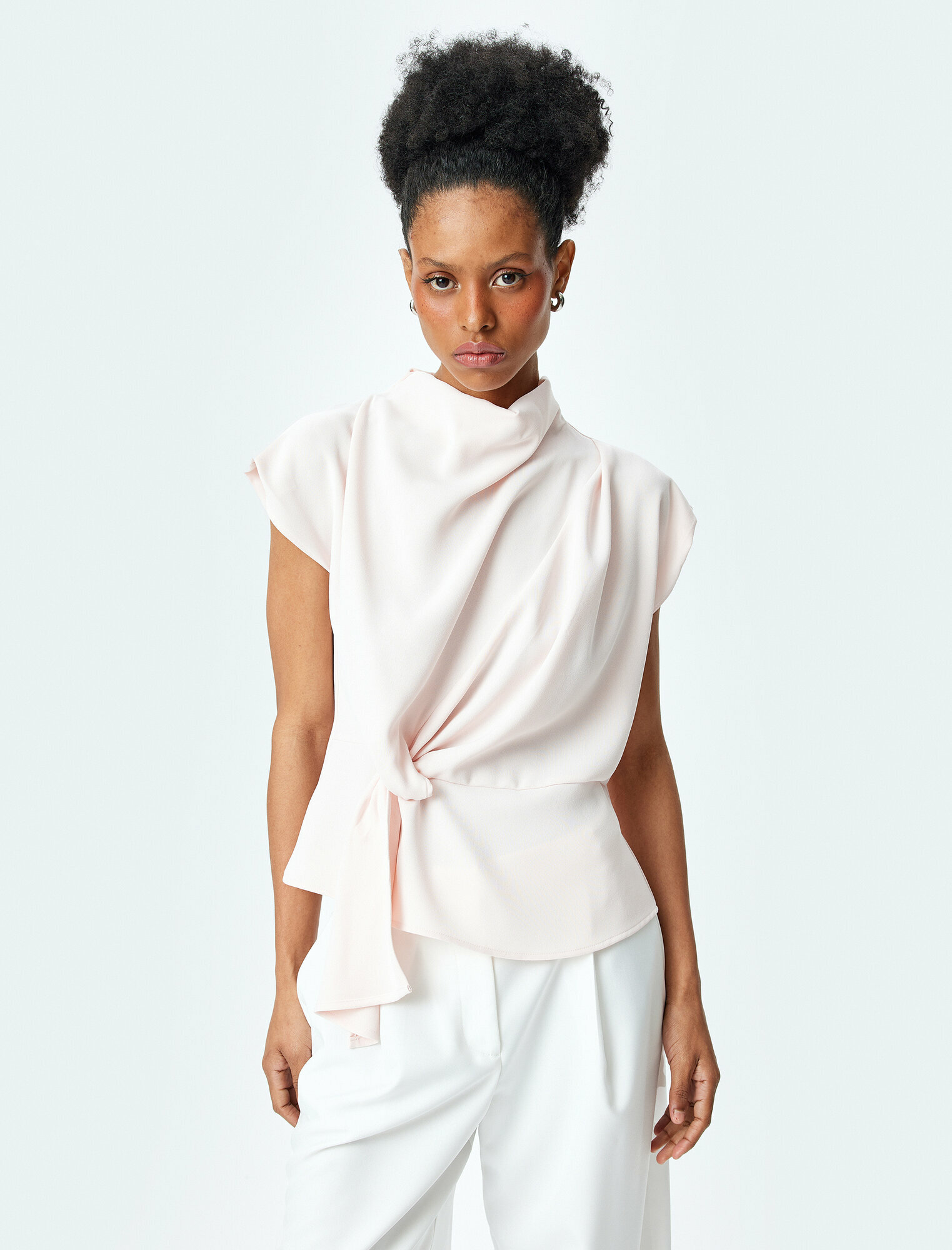 Блуза KOTON, размер 42, розовый — фото 1