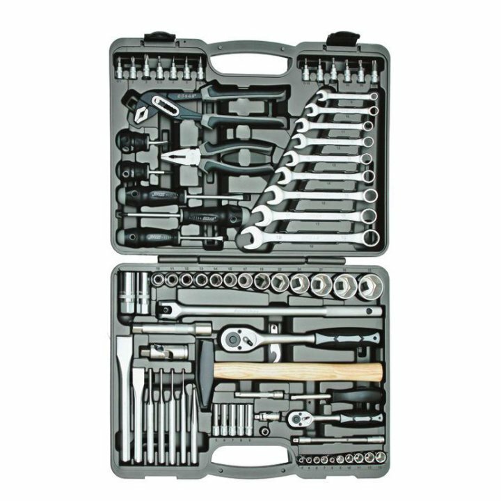 Набор SKRAB "Автомобильный", 90 инструментов, хром-ванадий, кейс — фото 1