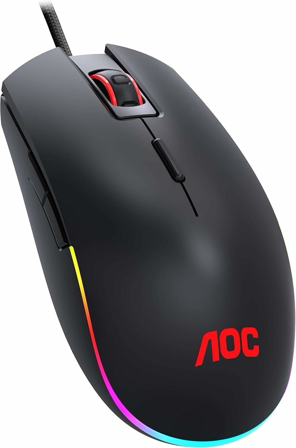 AOC GM500 — игровая мышь с сенсором 5,000 DPI, переключателями Omron и настраиваемой RGB-подсветкой