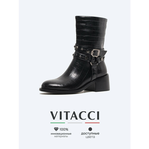 фото Полусапоги vitacci, размер 36, черный