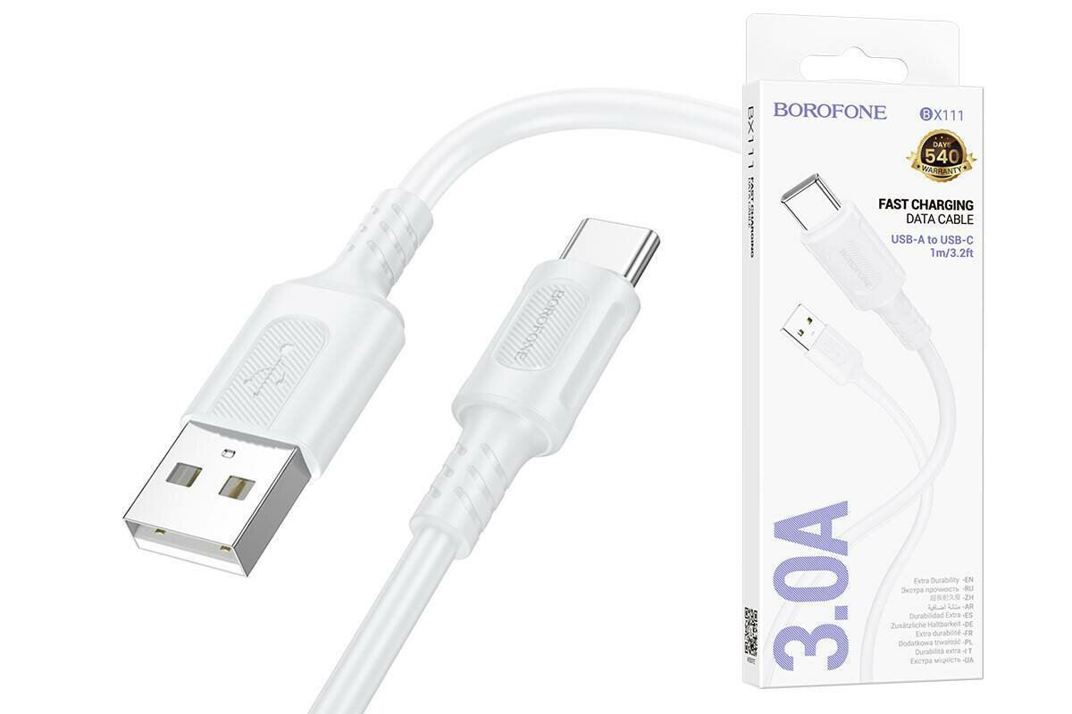 BOROFONE BX 111 USB to Type-C ( 1 м , 3 А ) Оригинальный кабель